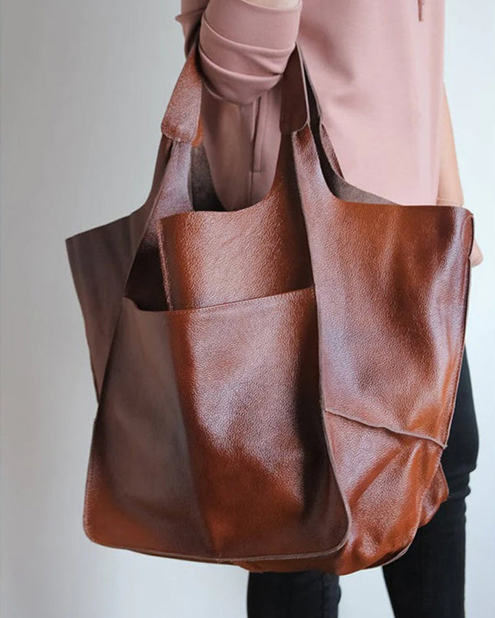 Stornfield | Sac en cuir chic et durable avec grande capacité - Élégant, sac à main pour femmes polyvalent