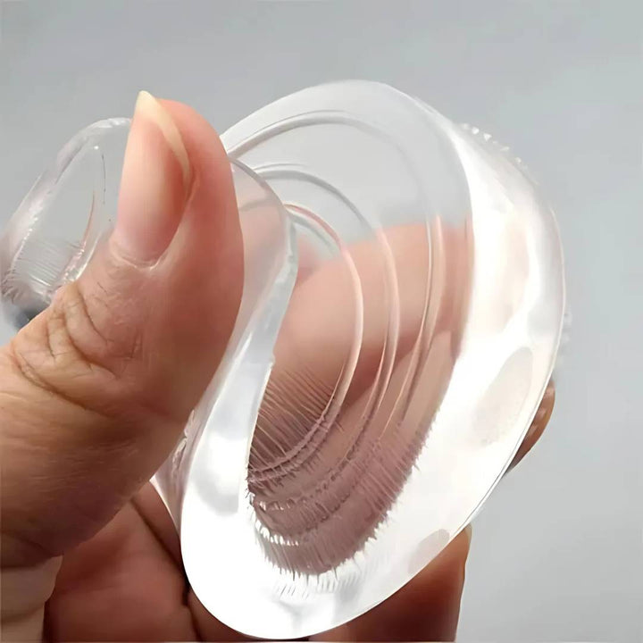 LiftComfort Silicone Gel Heel Lifting Inserts | Height Increase - Pain Relief for Plantar Fasciitis - Shock Absorption - Better Posture Stornfield