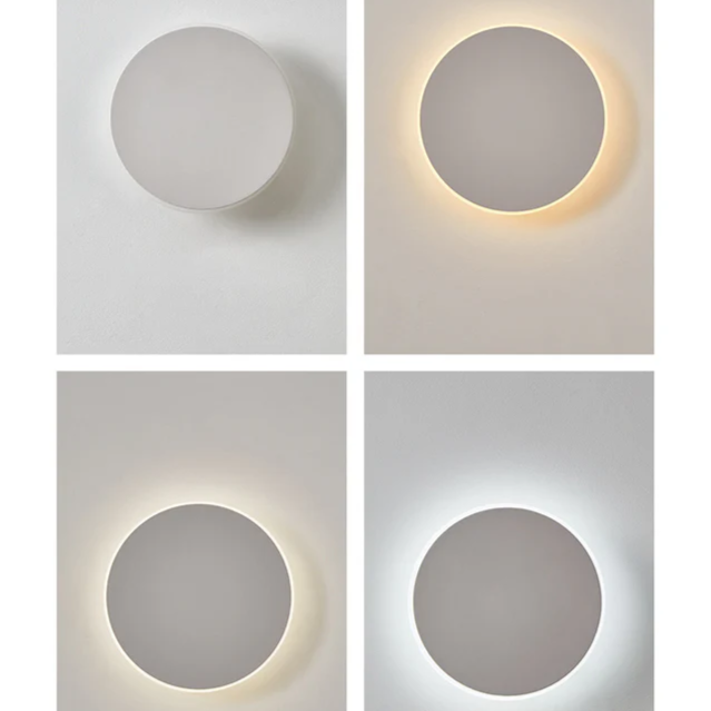 Elegant LED wall light for outdoor use - Minimalist round design | Stornfield