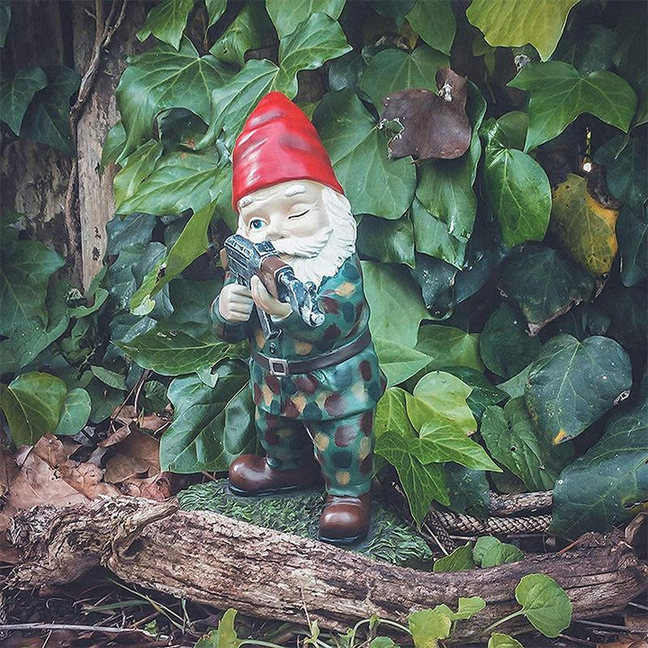 Stornfield | Military Garden Gnome with Camouflage Uniform