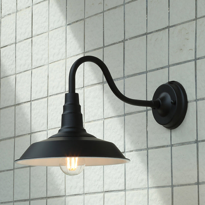 Stornfield | Noctura Classic Wall Lamp | Vintage Design | Iron Frame with Round Glass Lampshade | 1-Light Dining Room Lighting