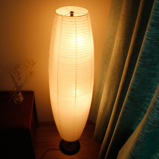 Modern floor lamp with double lampshade – LumiTwins design lamp 137 cm high | Stornfield