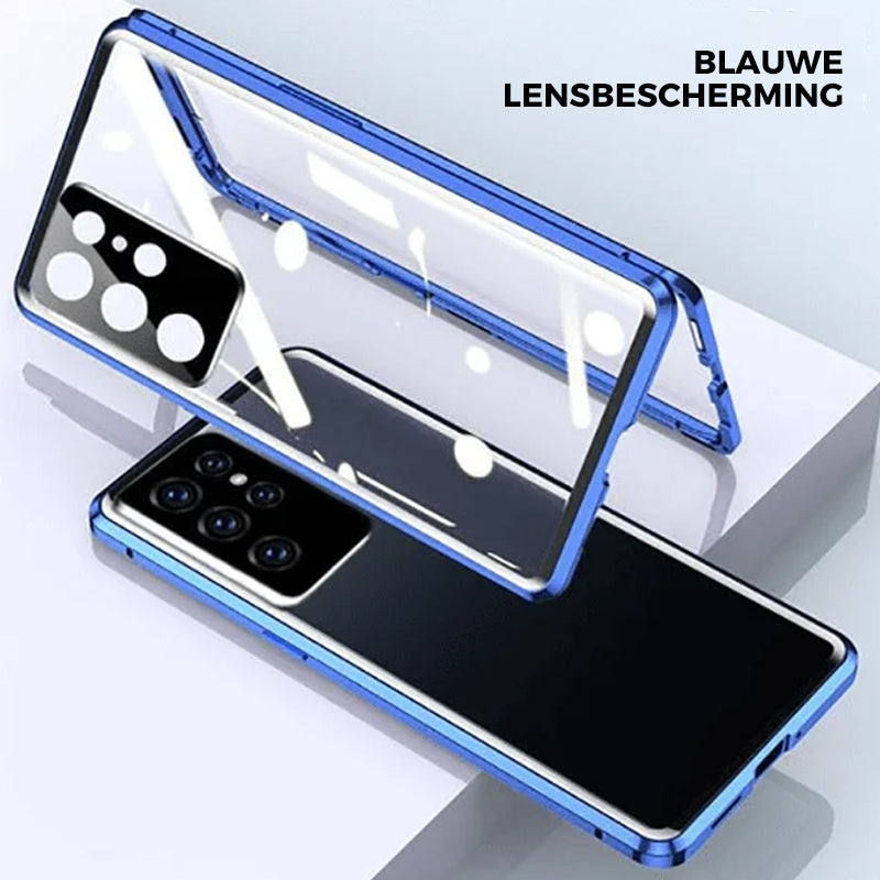 Stornfield | Étui de téléphone en verre trempé magnétique double face pour Samsung