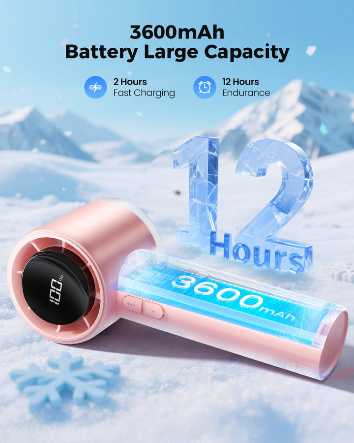 Portable High Speed Handheld Turbo Fan with LED Display | Stornfield