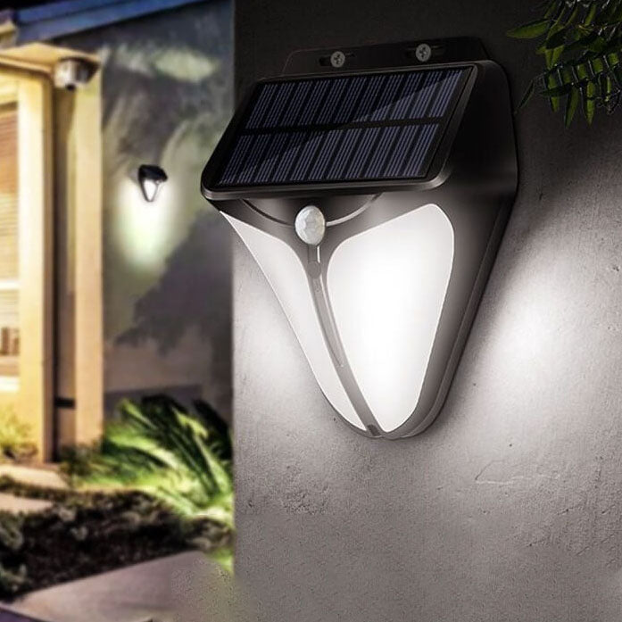 Stornfield | Lampe murale LED extérieure étanche avec capteur de corps intelligent triangle solaire