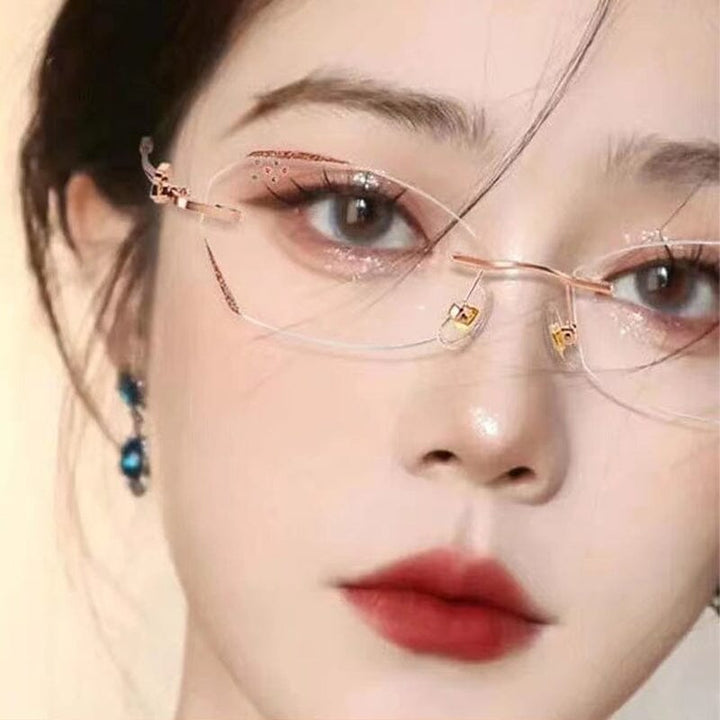 Stornfield | Fashionable Rimless Blue Light Blocking Reading Glasses