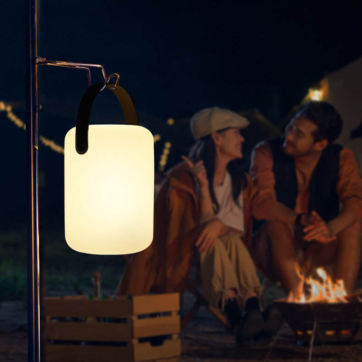 Modern Simplicity Plastic Round Square Hand LED Table Lamp For Outdoor Patio | Stornfield