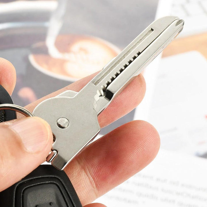 6-in-1-Keyring Multitool Mini-Multitool Keychain Pocket Stainless Steel Foldable Swiss Tech Easy Bottle Opener Keychain | Stornfield