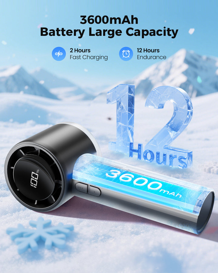 Portable High Speed Handheld Turbo Fan with LED Display | Stornfield