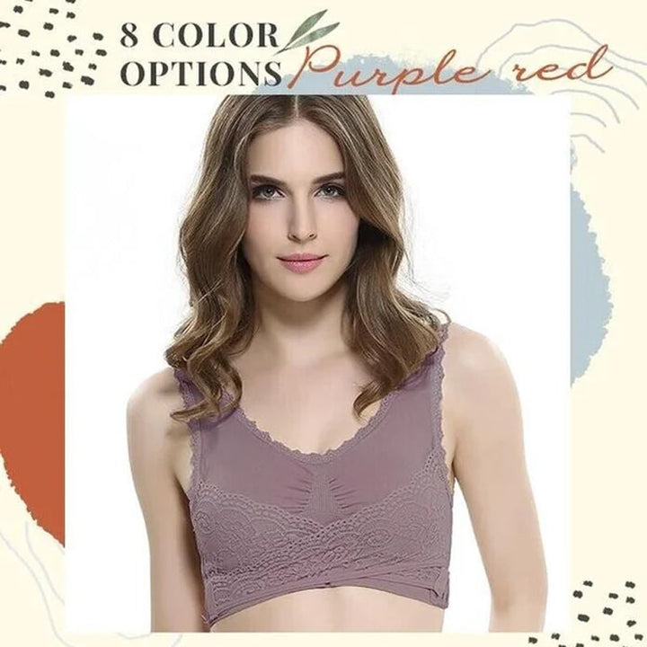 Stornfield | Front Cross-Side Buckle Lace Bra