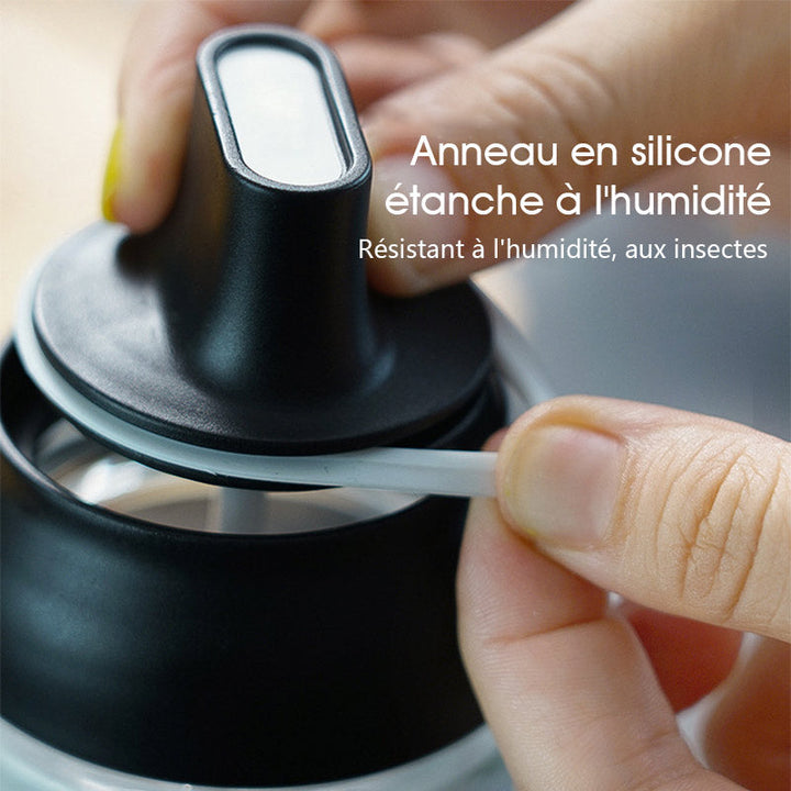 Glass Condiment Jar with Spoon | Stornfield