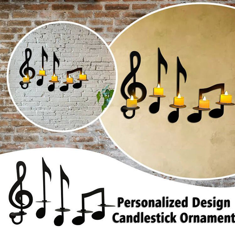 Stornfield | 🎼 Black Musical Note Wall Lamp