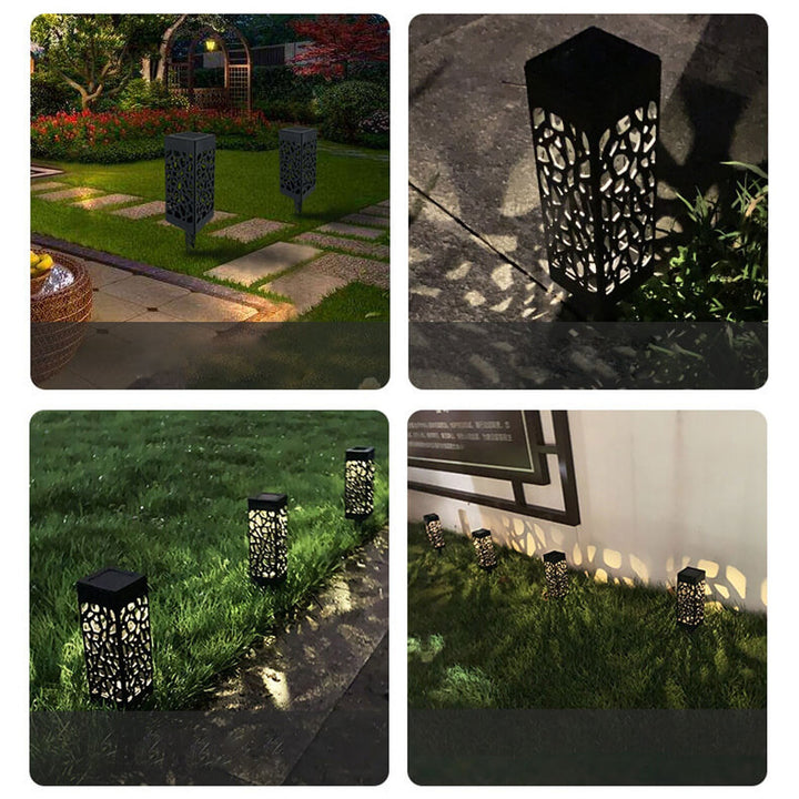 Creative Hollow Square Column LED Outdoor Lawn Ground Insert Landscape Light | Stornfield