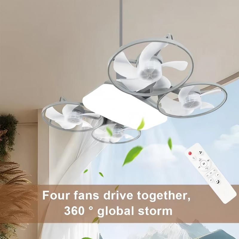 Modern Four Blade Ceiling Fan Light | Stornfield