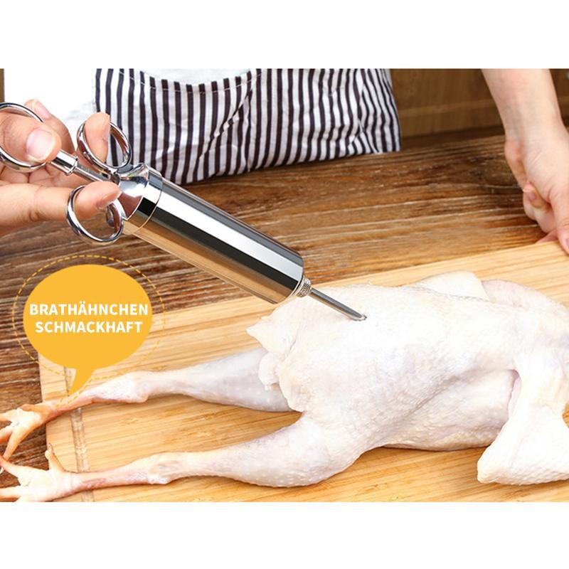 304 Marinade Injector made of Stainless Steel for Marinating Meat in the Kitchen | Stornfield