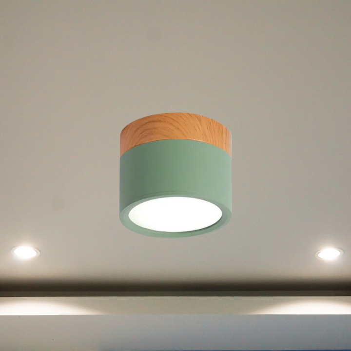 Cylindrical LED ceiling light for stylish hallways | Stornfield