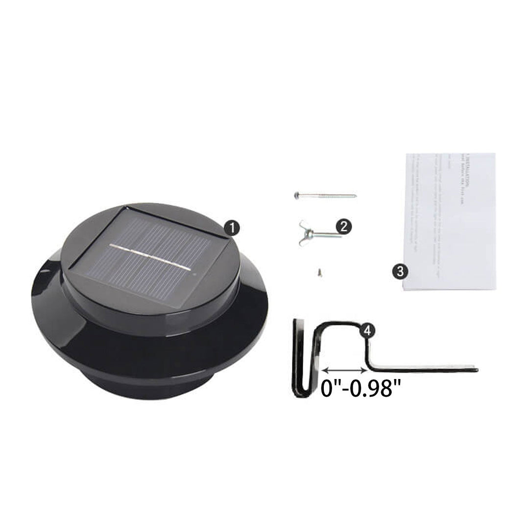Solar Cylinder LED Outdoor Waterproof Fence Wall Sconce Lamp | Stornfield