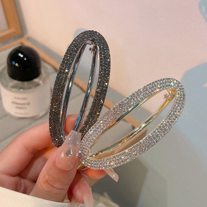 Sparkling Curved Minimalist Hair Buckle | Stornfield