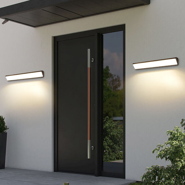 Modern Outdoor Long Bar Aluminum Acrylic Waterproof LED Wall Sconce Lamp | Stornfield