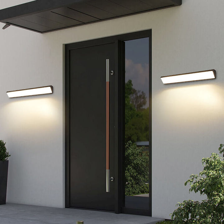 Modern Outdoor Long Bar Aluminum Acrylic Waterproof LED Wall Sconce Lamp | Stornfield
