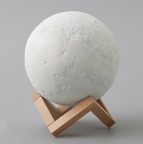 Stornfield | Rechargeable Miniature Creative LED Table Lamp 1 Light 3D Printed Moon
