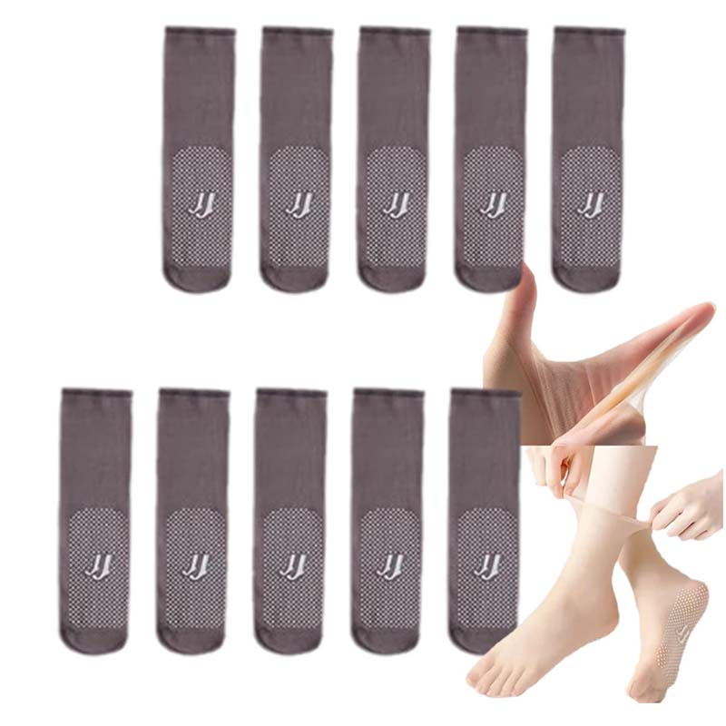 Spring Summer Invisible Non-Slip Crystal Silk Socks | Stornfield