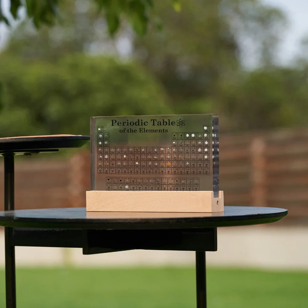 Illuminated Periodic Table with Real Elements - Elementa | Stornfield
