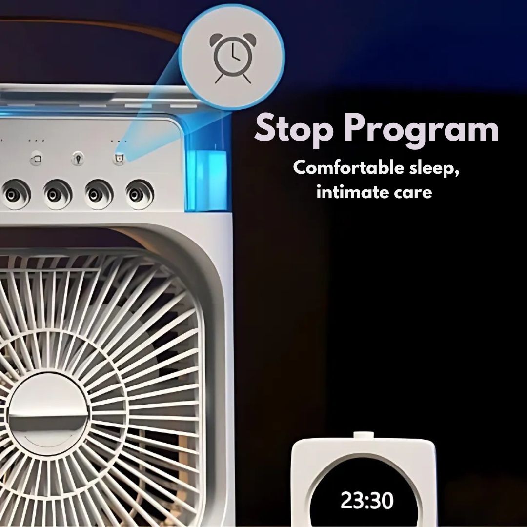 3-in-1 Air Cooler Humidifier | Portable, Adjustable Fan Speeds & Ideal for Bedrooms, Offices & Small Spaces | Stornfield