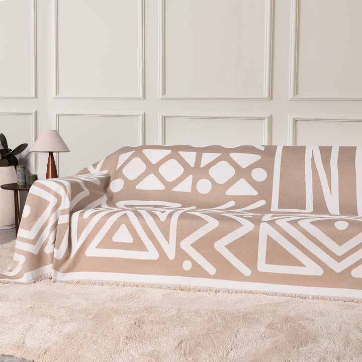 Geometric Boho Style Sofa Cover - Modern, Stylish & Durable Sofa Protection | Stornfield
