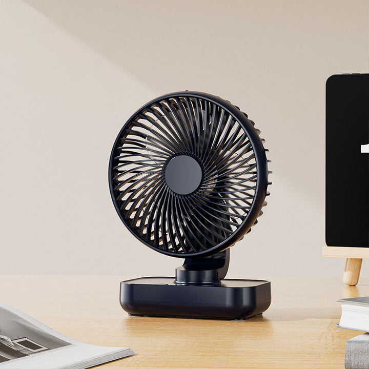 Portable Rechargeable USB Desk Fan with 4 Speeds | Stornfield