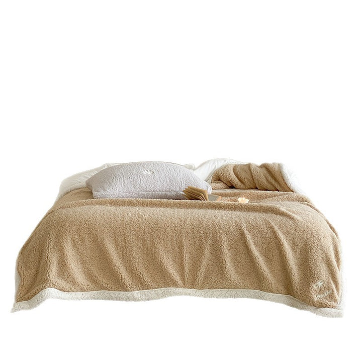Fluffy wool blanket made of lamb fleece in various sizes