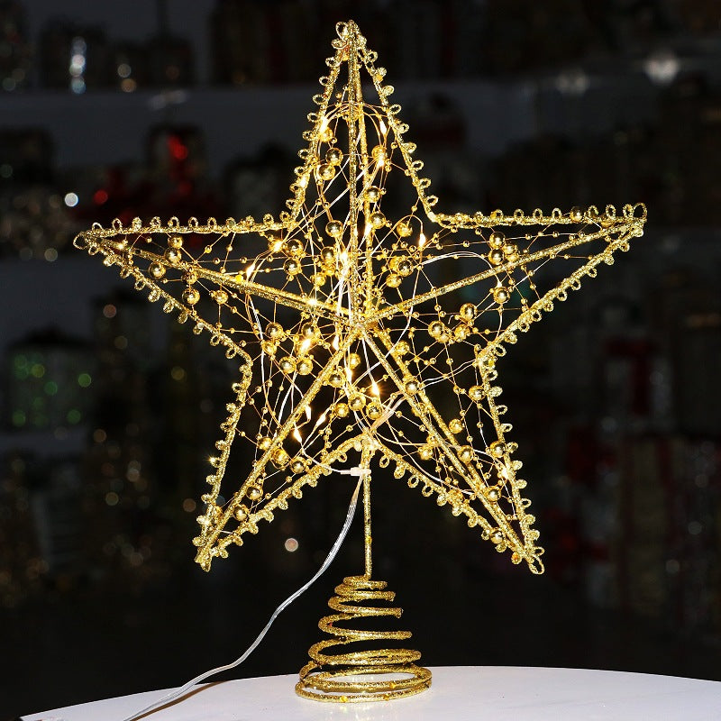 Christmas tree star topper made of iron