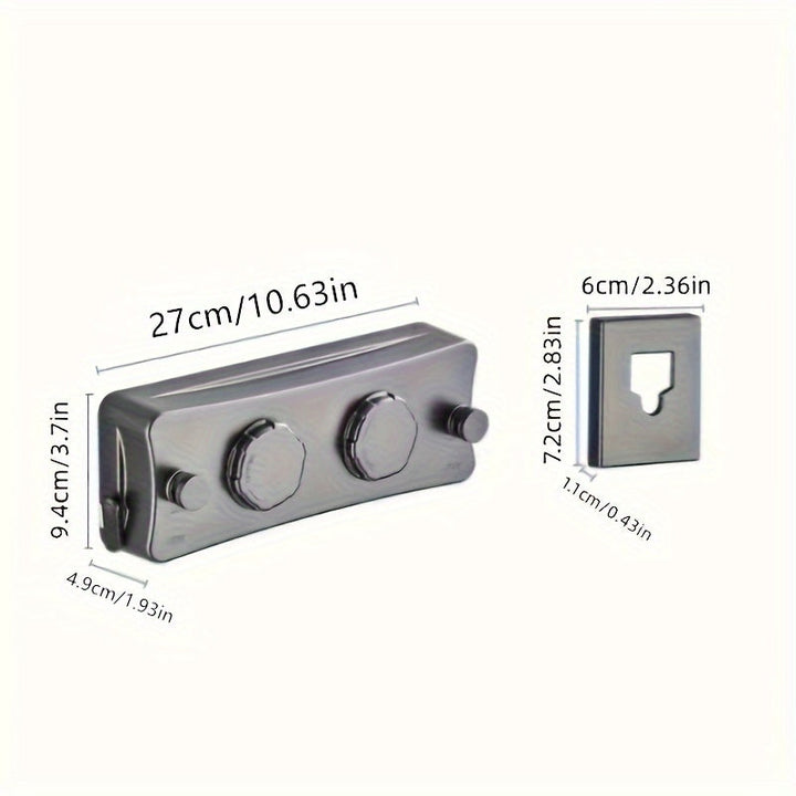 Retractable clothesline stainless steel 5.1 m double line | Stornfield