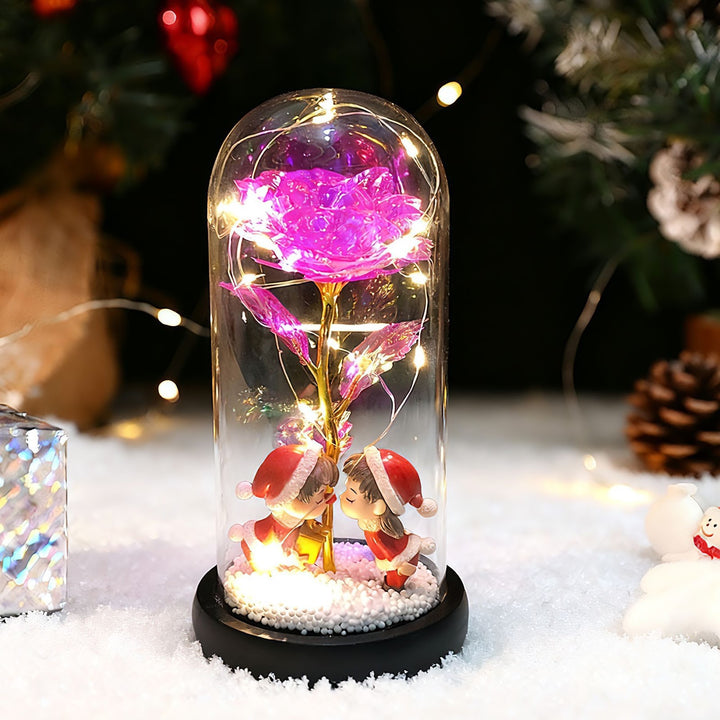 Decorative music box with Christmas tree and LED light