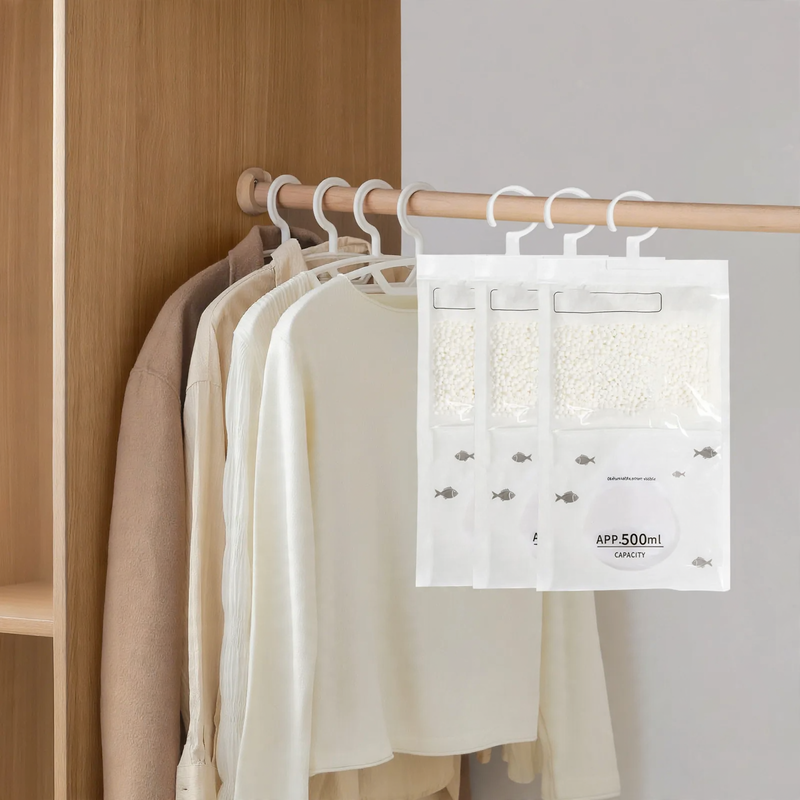 Moisture absorber bags for the household