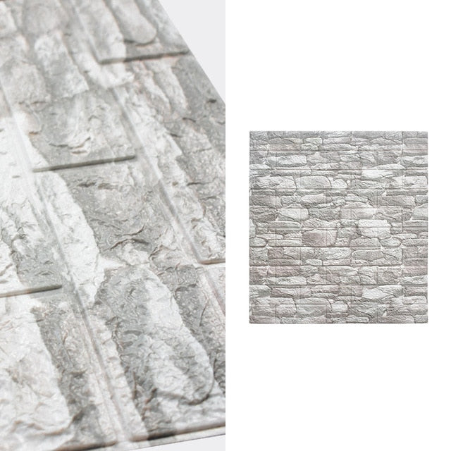 10pcs 3D Brick Pattern Waterproof Self-Adhesive Wallpaper | Stornfield