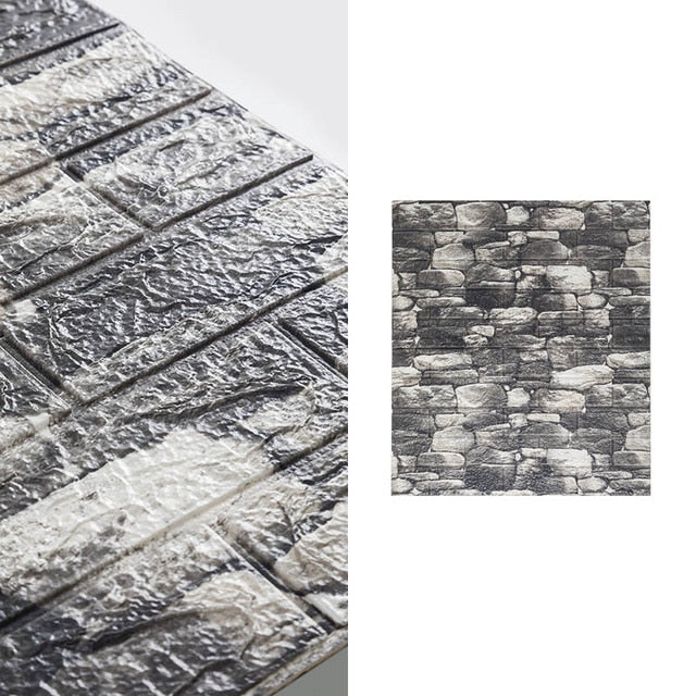 10pcs 3D Brick Pattern Waterproof Self-Adhesive Wallpaper | Stornfield
