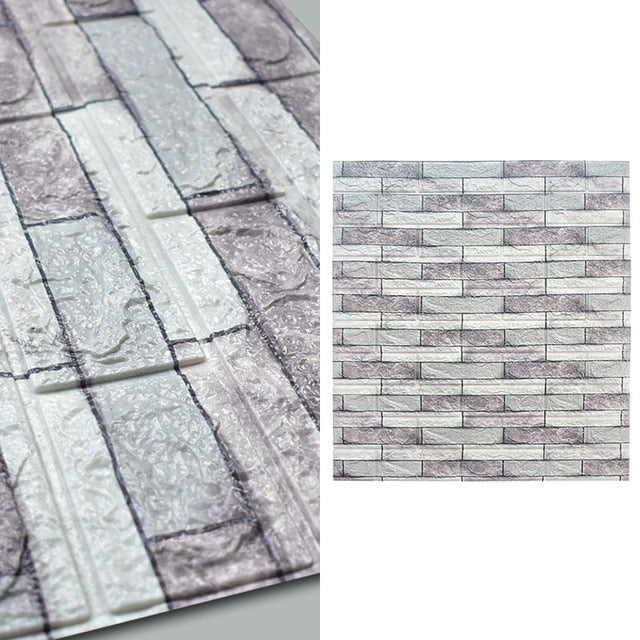 10pcs 3D Brick Pattern Waterproof Self-Adhesive Wallpaper | Stornfield