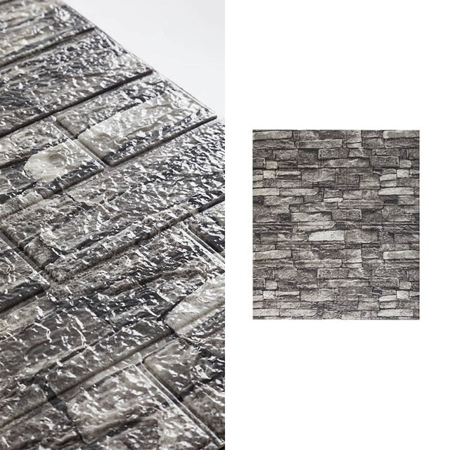 10pcs 3D Brick Pattern Waterproof Self-Adhesive Wallpaper | Stornfield