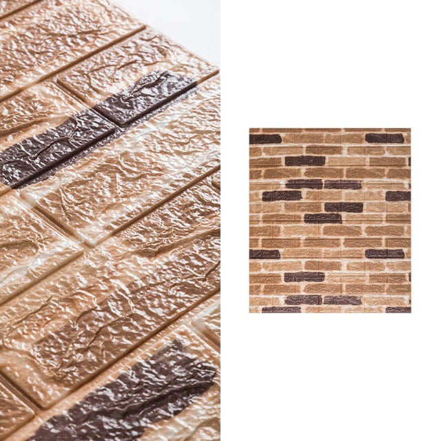 10pcs 3D Brick Pattern Waterproof Self-Adhesive Wallpaper | Stornfield