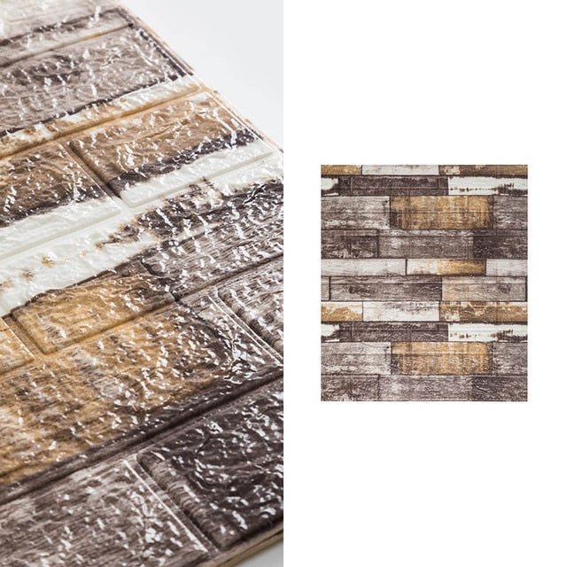 10pcs 3D Brick Pattern Waterproof Self-Adhesive Wallpaper | Stornfield