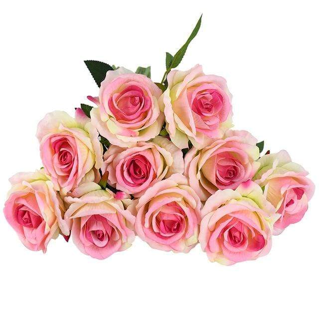 10 Stornfield silk roses