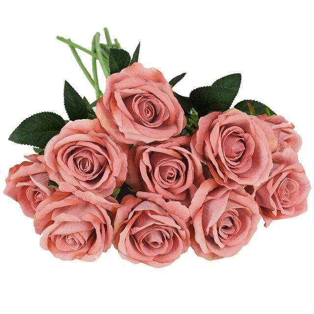 10 Stornfield silk roses