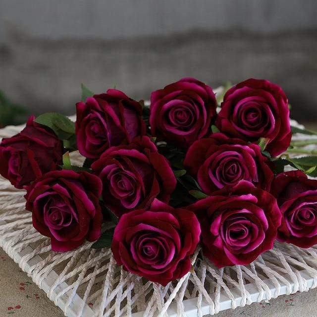 10 Stornfield silk roses