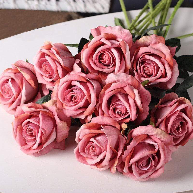 10 Stornfield silk roses