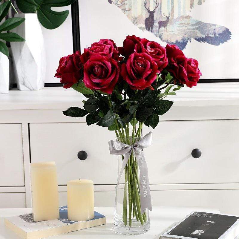 10 Stornfield silk roses