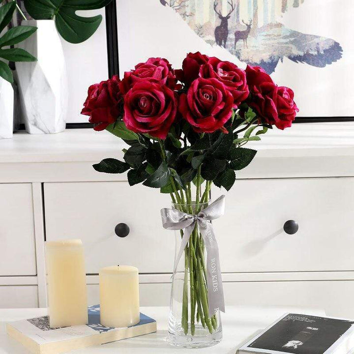 10 Stornfield silk roses