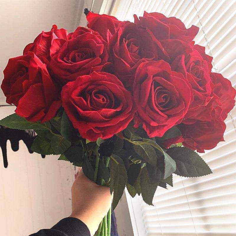 10 Stornfield silk roses