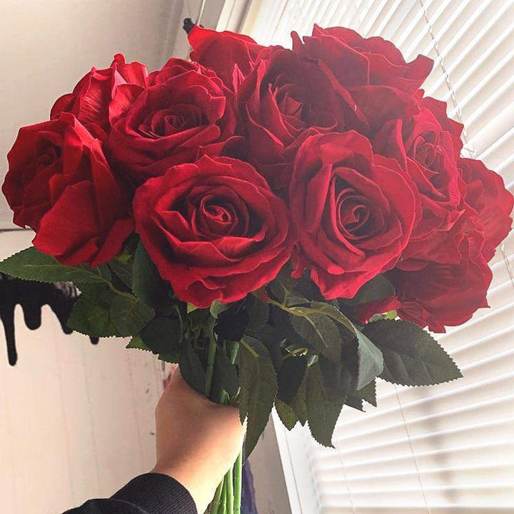 10 Stornfield silk roses