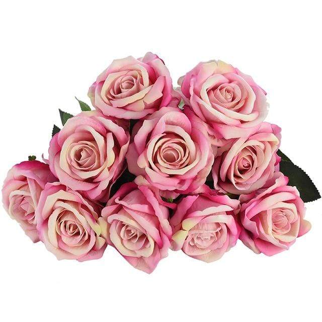 10 Stornfield silk roses